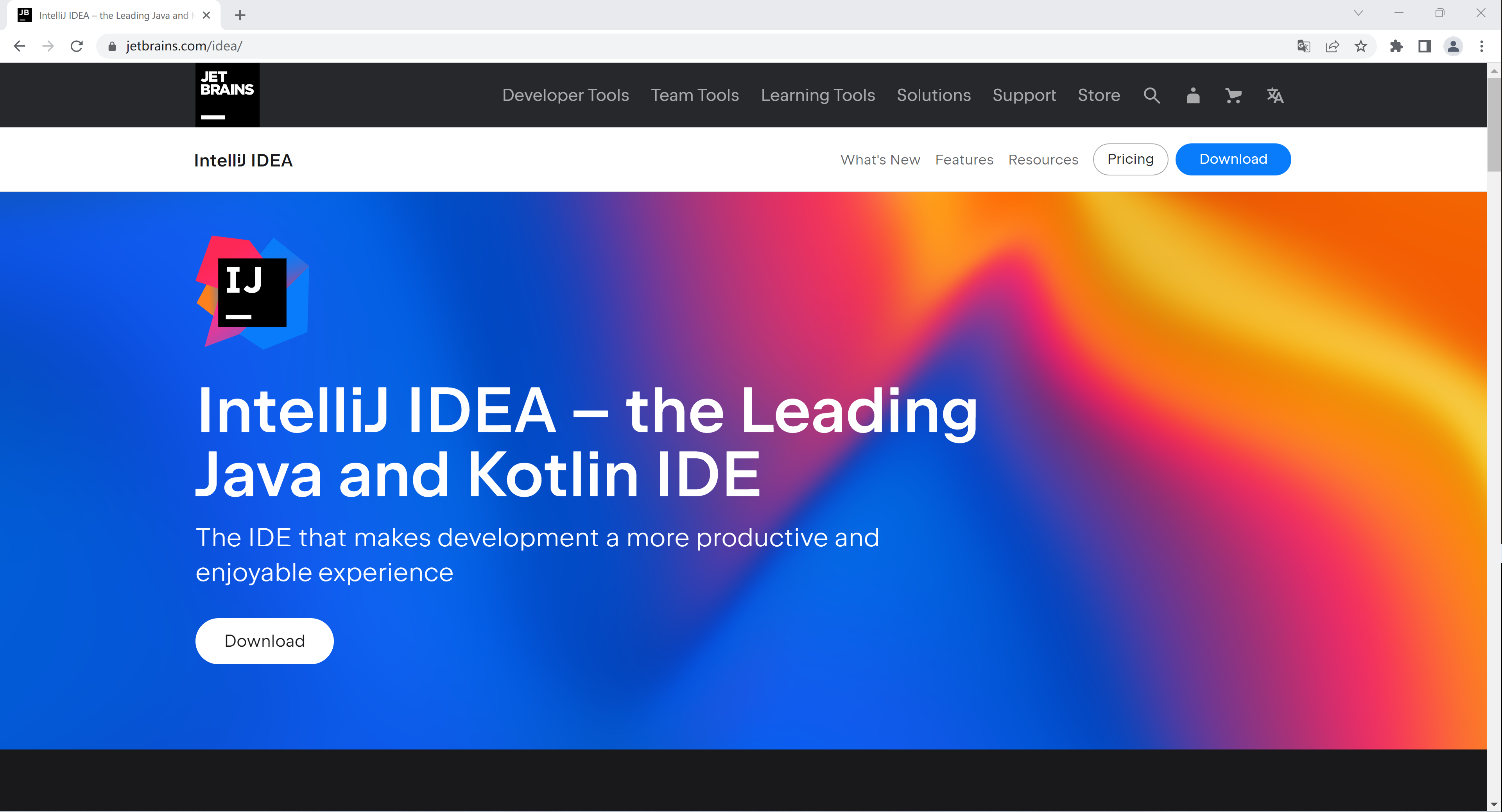 IntelliJ IDEA的官网