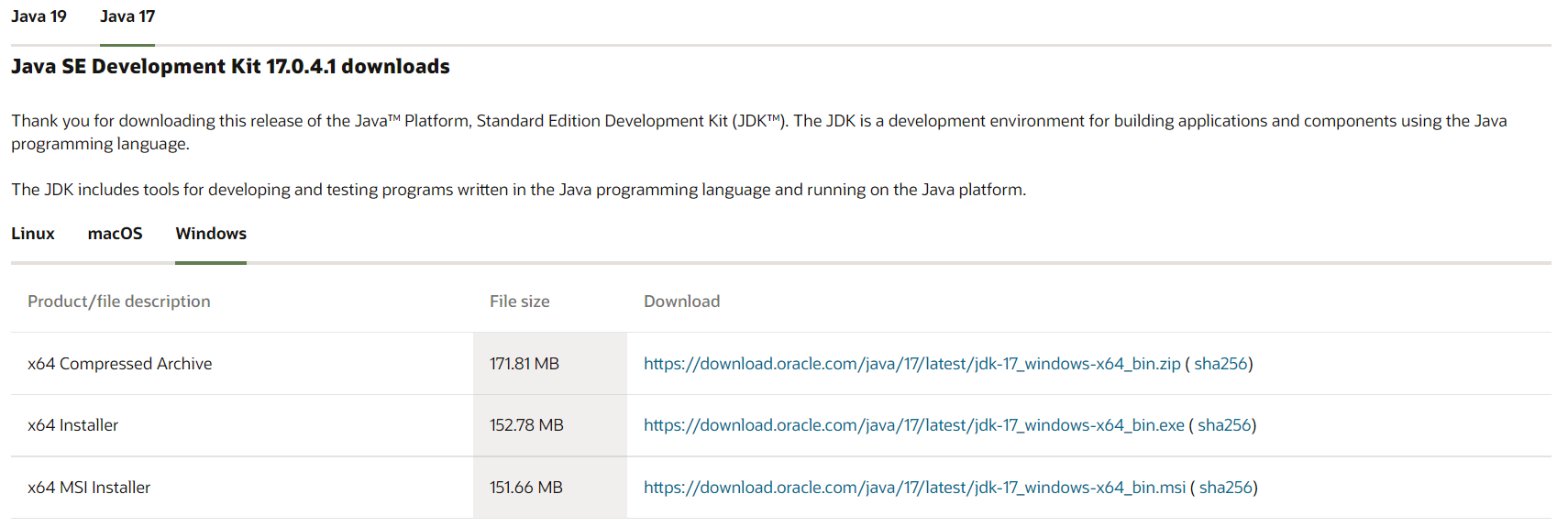 不同版本的JDK