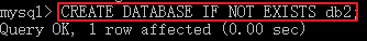 判断是否存在并创建数据库