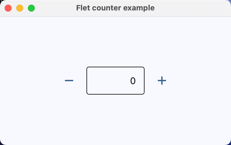 Flet counter example