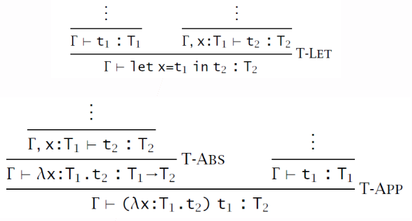 derivation involving let