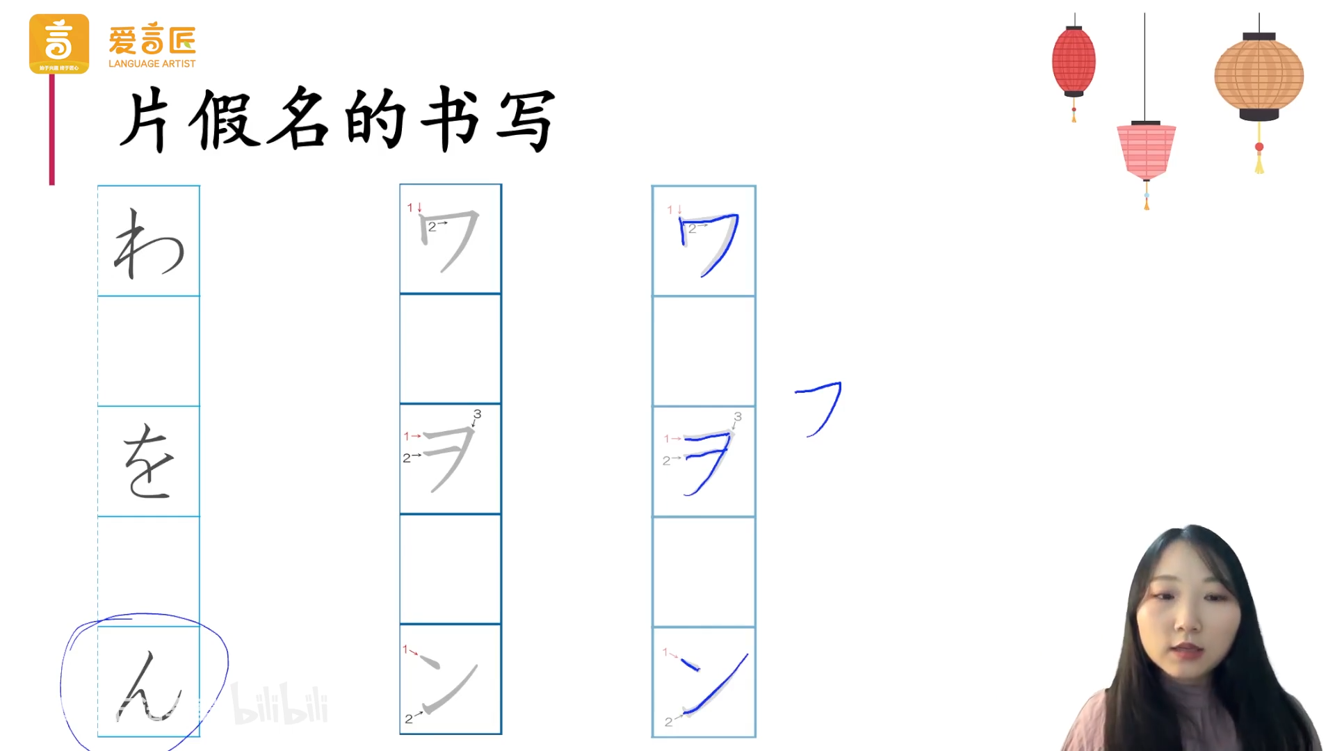 片假名 wa 行+nn