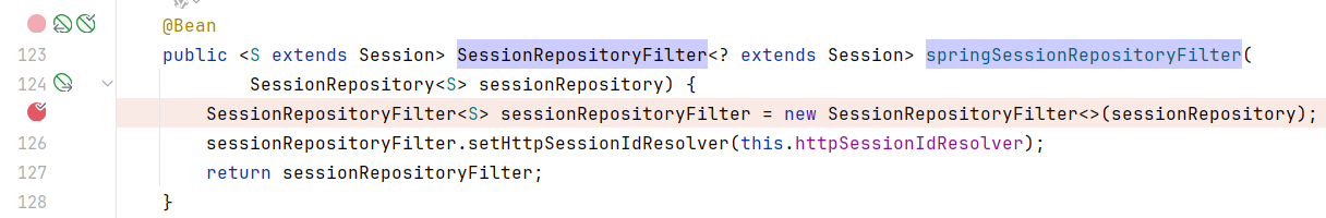 springSessionRepositoryFilter 断点