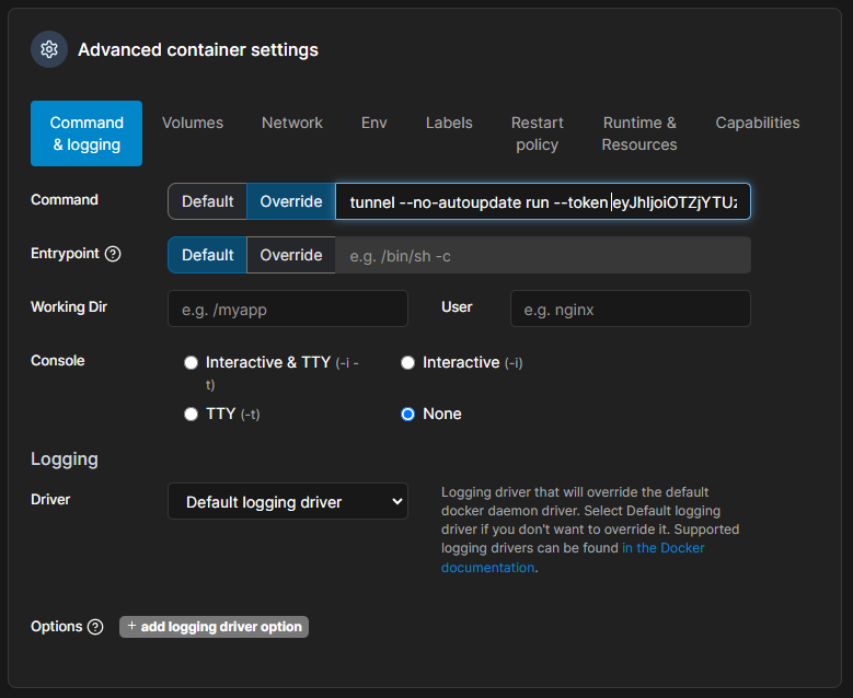 cloudflare tunnels cmd