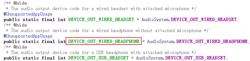 DEVICE_OUT_WIRED_HEADPHONE