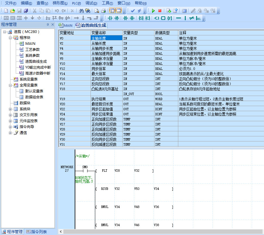 电子凸轮追剪曲线生成算法_html