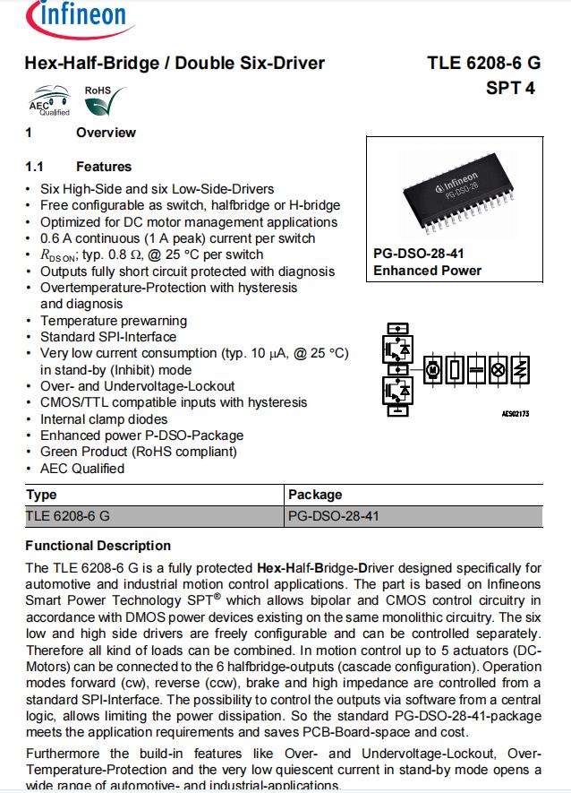TLE6208-6G-ASEMI代理英飞电机驱动芯片TLE6208-6G_ASEMI_02