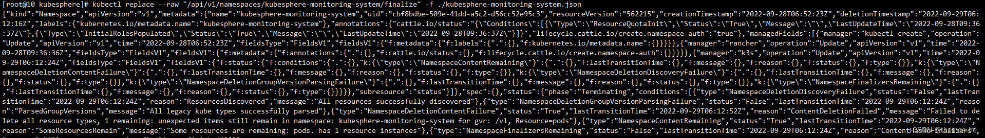 删除 KubeSphere 中一直卡在 Terminating 的 Namespace_json_04