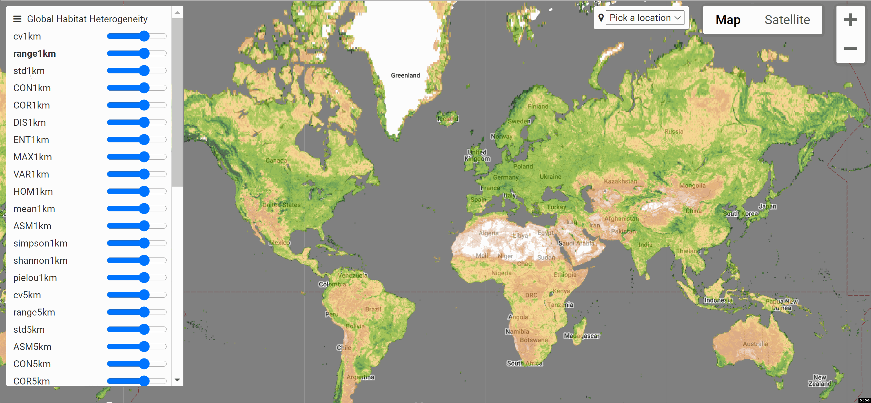 Google Earth Engine（GEE）——全球栖息地异质性(数据集包含14个指标)_栖息地