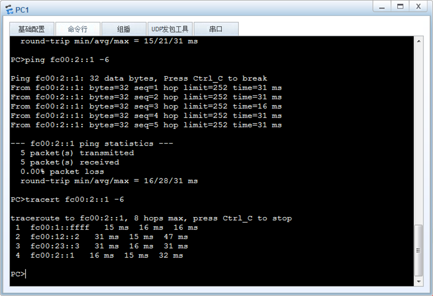 数据通信网络之IPv6静态路由_R3_19