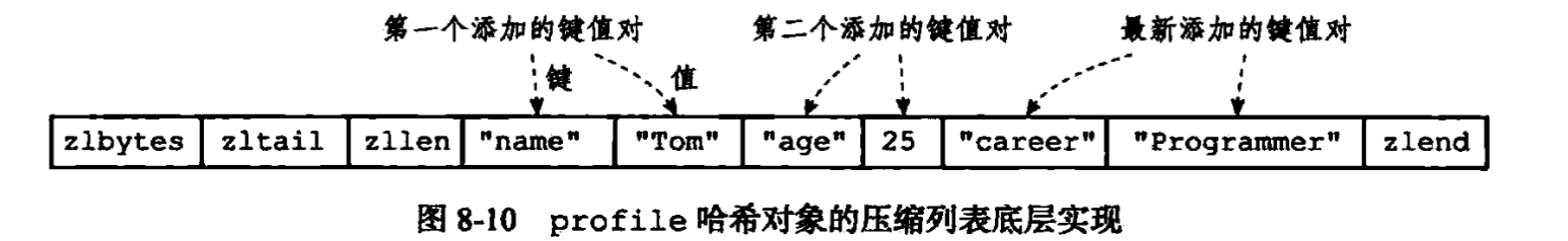 使用ziplist编码时