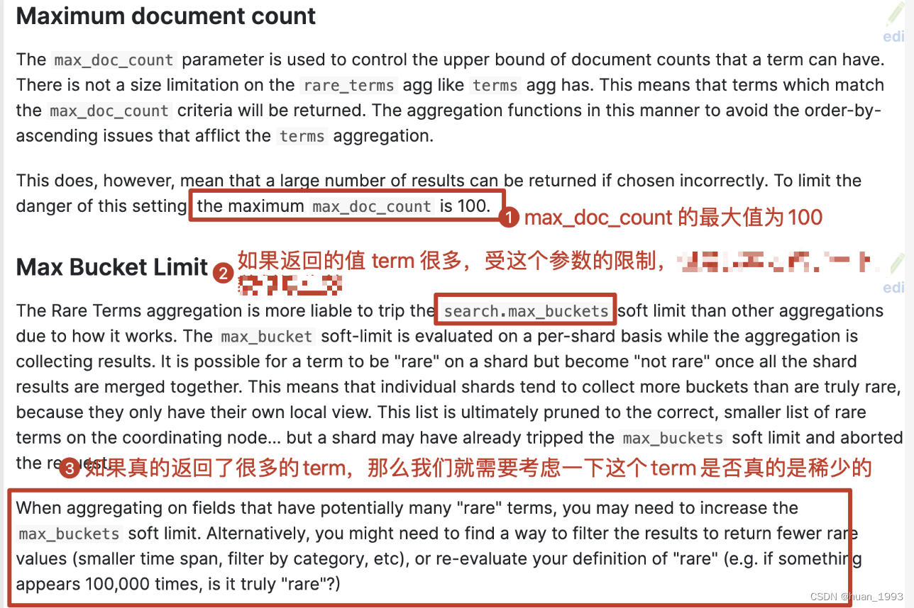 max_doc_count 和 search.max_buckets