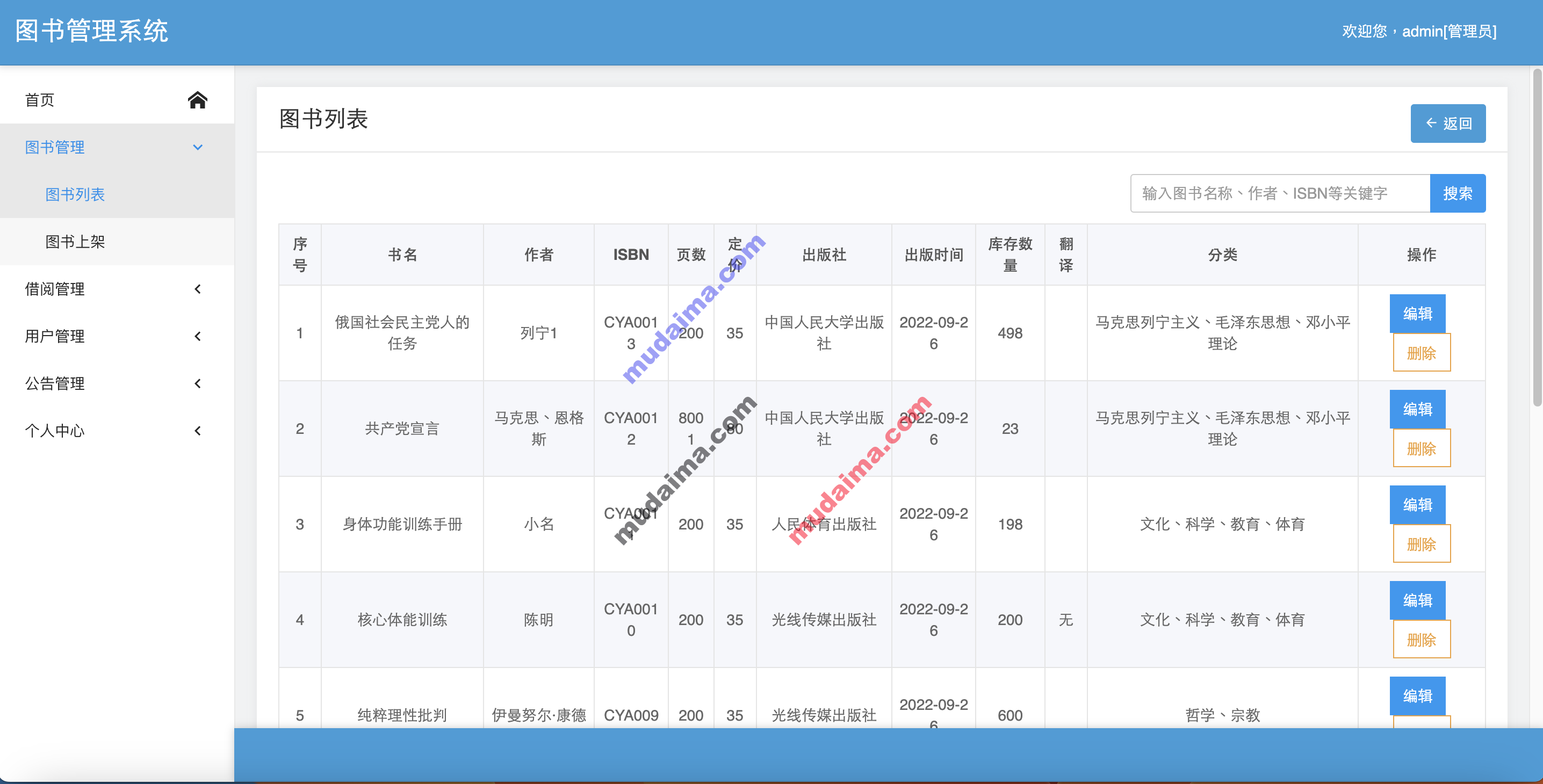 【S086】基于Springboot图书馆管理系统项目源码 java图书借阅管理 含文档