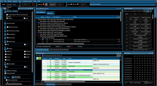 UFS4.0 Analyzer/Exerciser测试解决方案